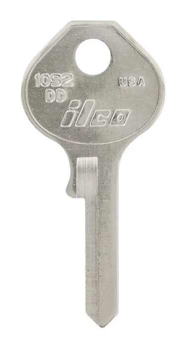 HILLMAN Traditional Key Padlock Universal Key Blank Single Silver (Pack of 10)