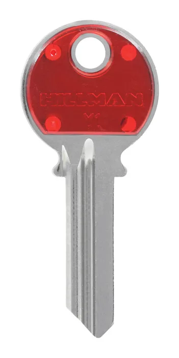 HILLMAN ColorPlus Traditional Key House/Office Key Blank Single Red (Pack of 5)
