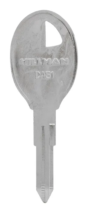 HILLMAN Traditional Key Automotive Key Blank Double For Nissan Silver (Pack of 10)