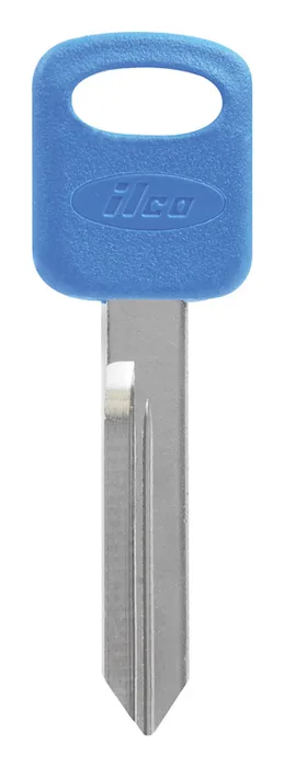 HILLMAN ColorPlus Traditional Key Automotive Key Blank Double For Ford Blue/Silver (Pack of 5)