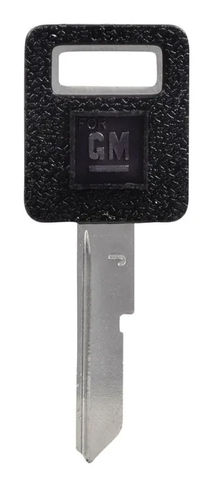 HILLMAN Traditional Key Automotive Key Blank Single For GM Black/Silver (Pack of 5)