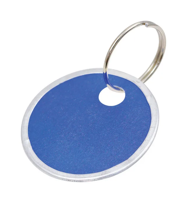 HILLMAN Metal/Paper Assorted Split Ring Keychain (Pack of 5)
