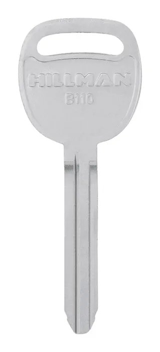 HILLMAN Traditional Key Automotive Key Blank Double For GM Black (Pack of 10)