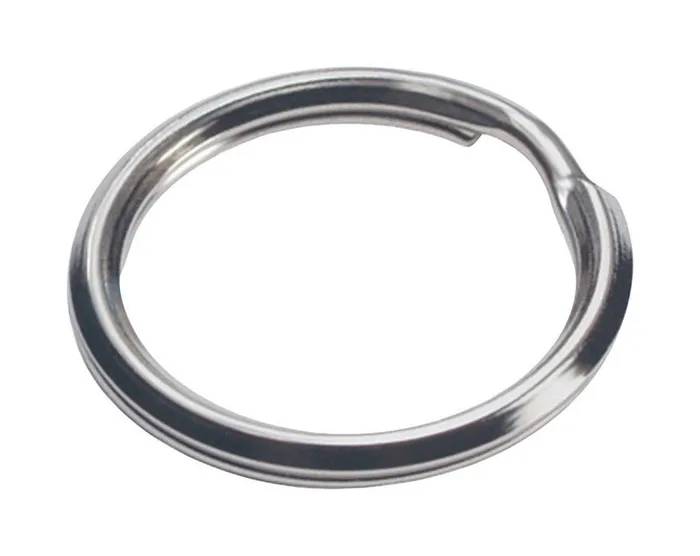 HILLMAN Tempered Steel Multicolored Split Rings/Cable Rings Key Ring (Pack of 50)
