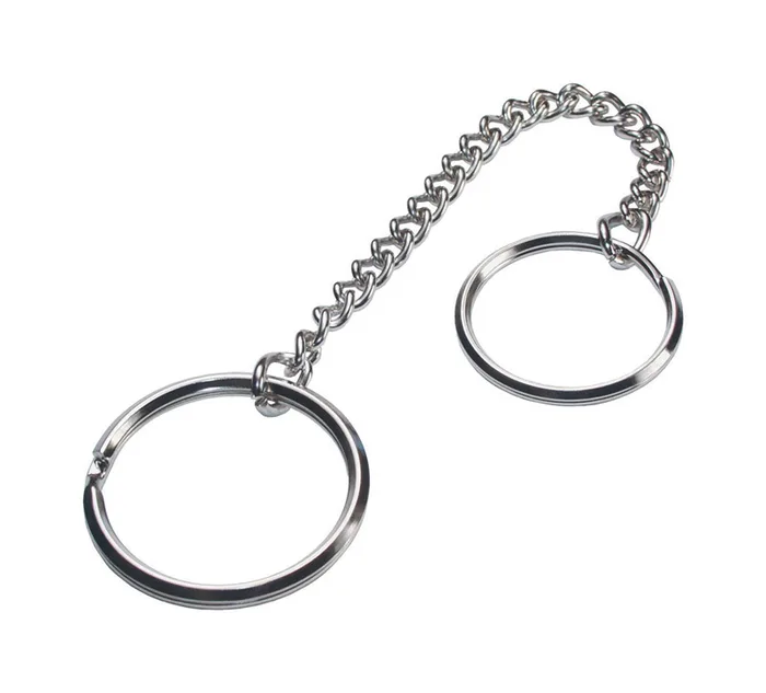 HILLMAN Metal Silver Belt Hooks/Pocket Chains Belt Hook Keychain (Pack of 5)