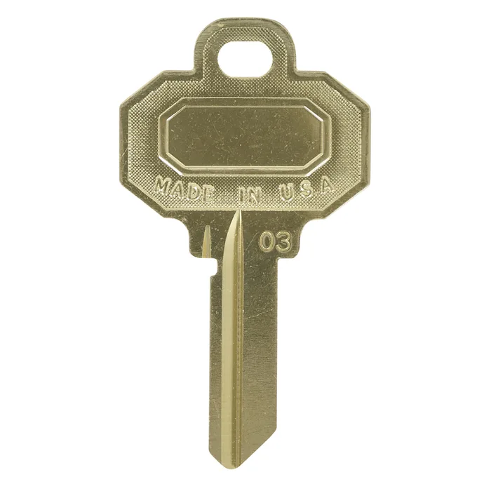 HILLMAN Baldwin House/Office Universal Key Blank Single Gold (Pack of 10)