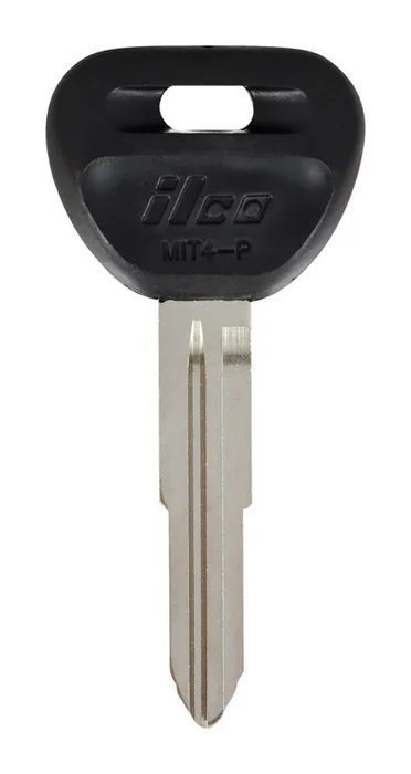 HILLMAN Traditional Key Automotive Key Blank Double For Mitsubishi Black/Silver (Pack of 5)