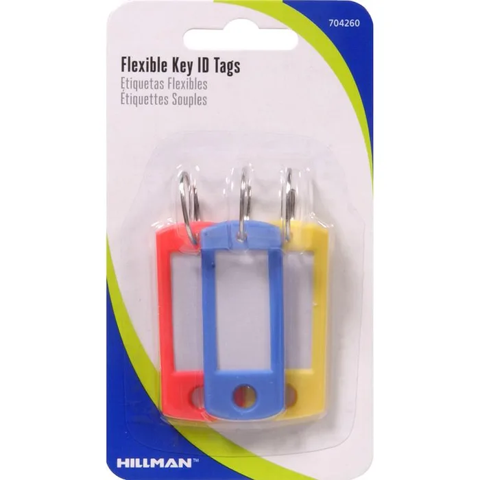 HILLMAN Metal/Paper Assorted Labeling Key Identifier (Pack of 5)