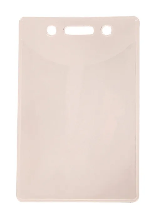 HILLMAN Plastic Clear ID Holder Badge Sleeve (Pack of 5)