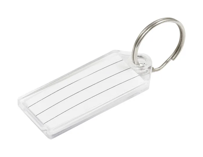 HILLMAN Metal Silver Labeling/ID Key Ring (Pack of 50)