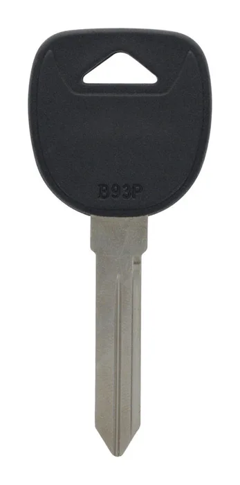 HILLMAN Traditional Key Automotive Key Blank Double For GM Black/Silver (Pack of 5)