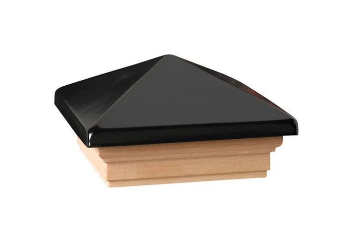 Deckorators 3 in. H X 4 in. W Black Wood Post Cap (Pack of 6)