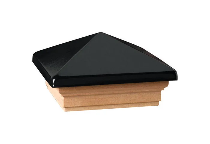 Deckorators 3 in. H X 4 in. W Black Wood Post Cap (Pack of 6)