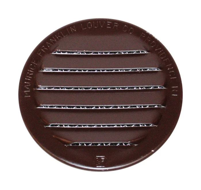 Maurice Franklin Louver 1.5 in. W X 1.5 in. L Gloss Brown Aluminum Mini Louver