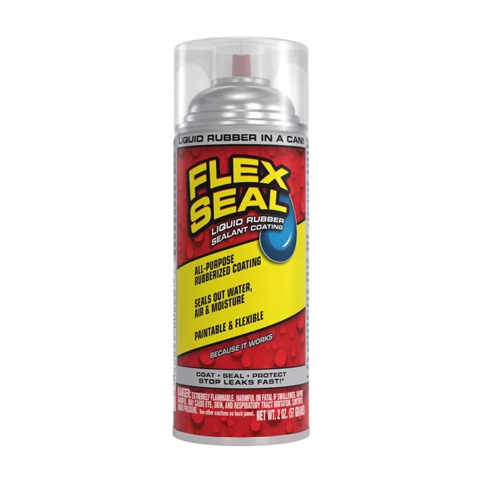 Flex Seal Family of Products Flex Seal MINI Clear Rubber Spray Sealant 2 oz (Pack of 12)