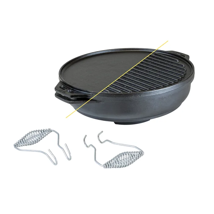 Lodge Cast Iron Multi-Pan 14 in. 6.8 qt Black