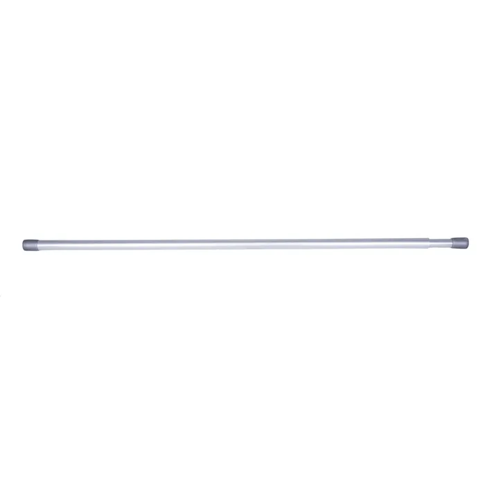 Kenney Silver Traditional/Transitional Tension Rod 28 in. L X 48 in. L