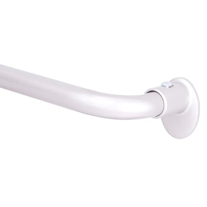 Kenney Sun Zero Satin Silver Silver Modern/Contemporary Curtain Rod 28 in. L X 48 in. L