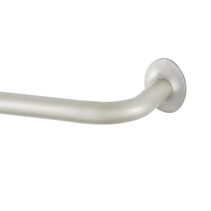 Kenney Sun Zero Satin Silver Silver Modern/Contemporary Curtain Rod 48 in. L X 86 in. L