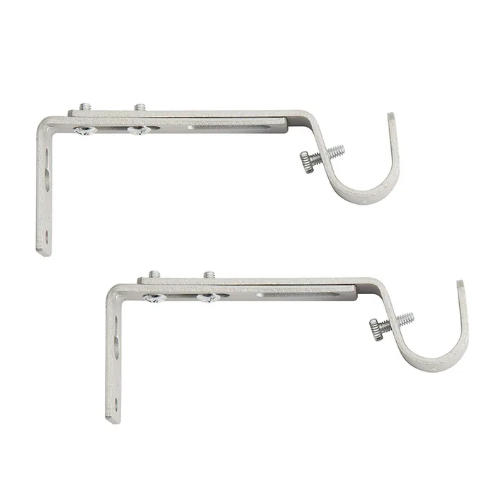 Kenney Satin Nickel Silver Modern/Contemporary Adjustable Bracket 3/4 in. L