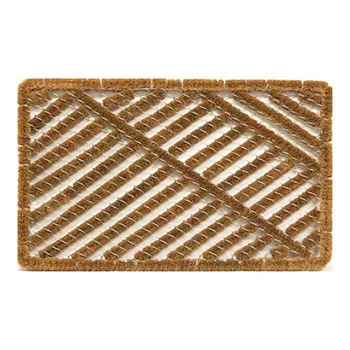 Southern Oaks 18 in. W X 30 in. L Brown Wire Brush Coir Utility Mat