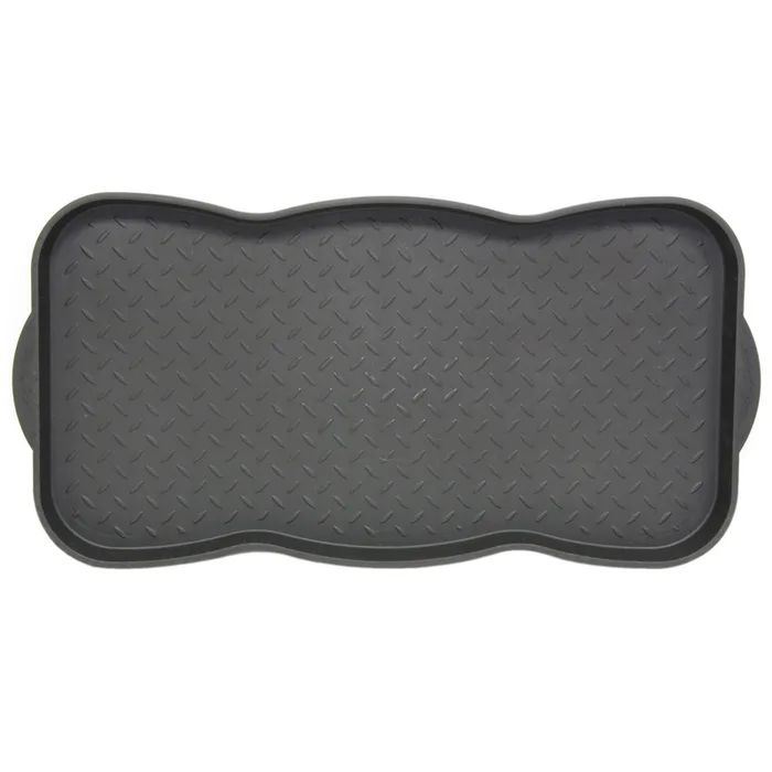 Southern Oaks 15 in. W X 30 in. L Black Plastic Boot Tray