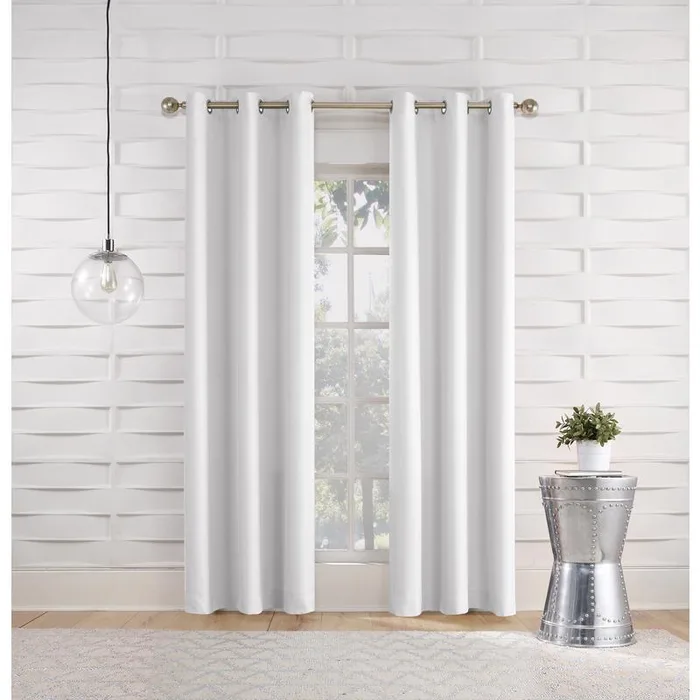 No. 918 Webster White Curtain 80 in. W X 84 in. L