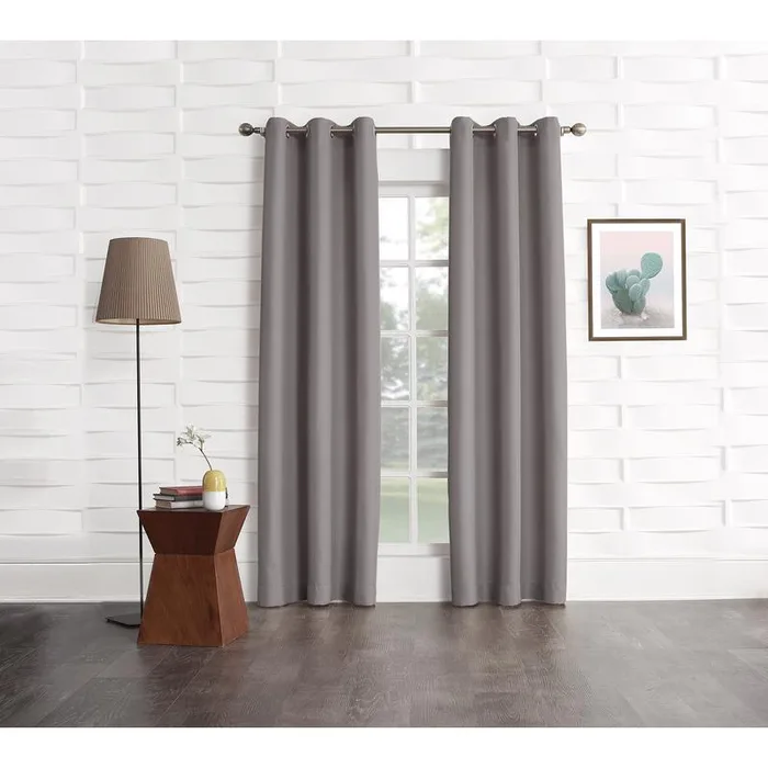 No. 918 Webster Gray Curtain 80 in. W