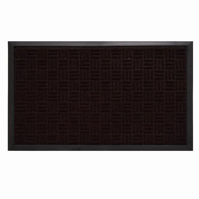 Southern Oaks 18 in. W X 30 in. L Brown Parquet Rubber Door Mat