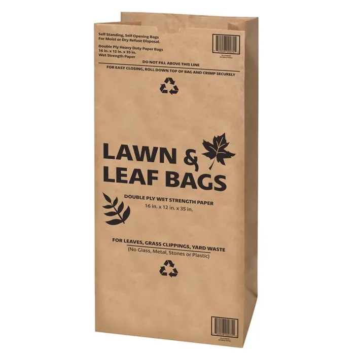 Ampac 30 gal Lawn & Leaf Bags Flap Tie 5 pk (Pack of 10)
