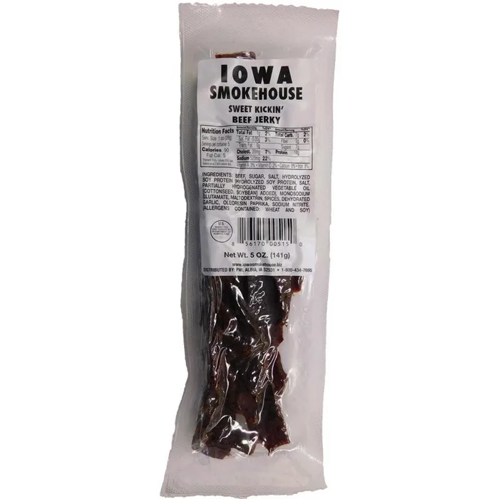 IOWA SMOKEHOUSE Sweet Kickin Beef Jerky 5 oz Packet
