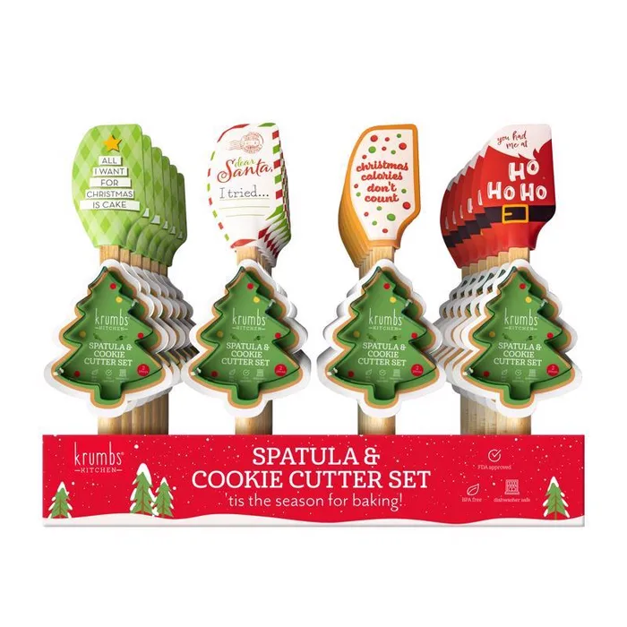 Krumbs Kitchen Spatula Christmas Cookie Cutter Set Multicolored 1 pc (Pack of 24)