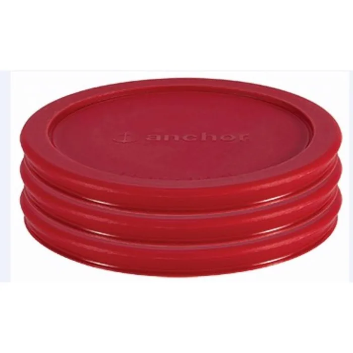 Anchor Hocking Red Reusable Lid 3 pk (Pack of 24)