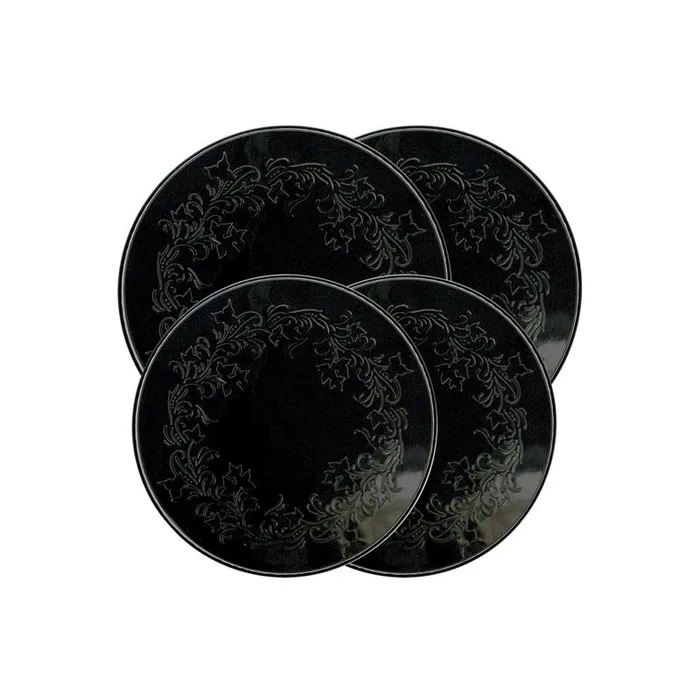 Range Kleen Black Stainless Steel Burner Cover Set