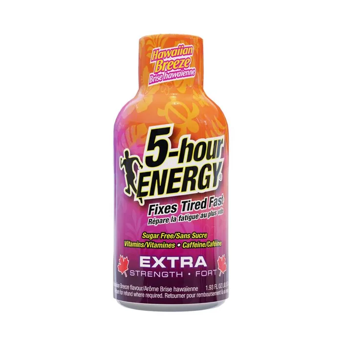 5-hour Energy Hawaiian Breeze Sugar Free Hawaiian Breeze Energy Shot 1.93 fl. oz. (Pack of 12)