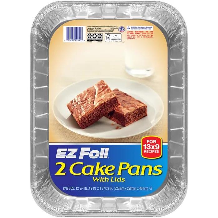 Hefty EZ Foil 9 in. W X 13 in. L Cake Pan 2 pc (Pack of 9)