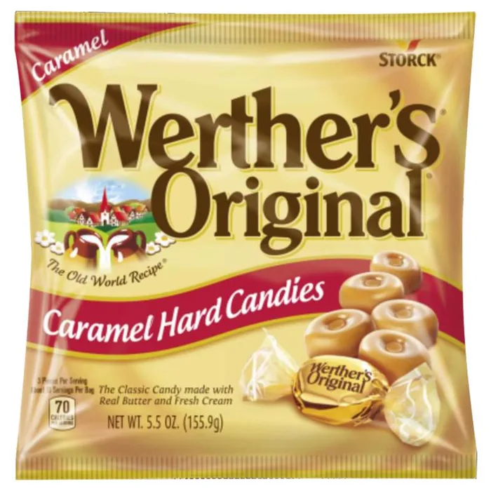 Werther's Original Butter/Fresh Cream Hard Candy 5.5 oz (Pack of 12)