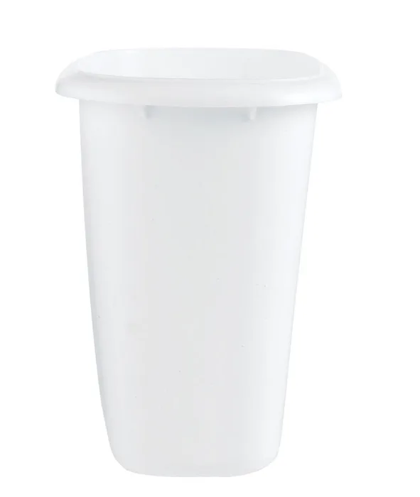 Rubbermaid 1.5 gal White Plastic Vanity Wastebasket (Pack of 6)