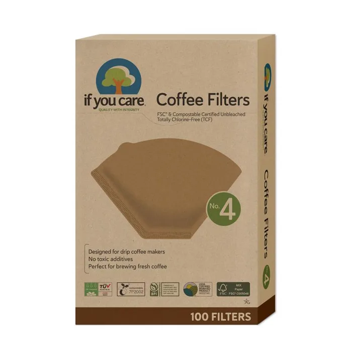 If You Care Brown Paper Coffee Filters (Pack of 12)