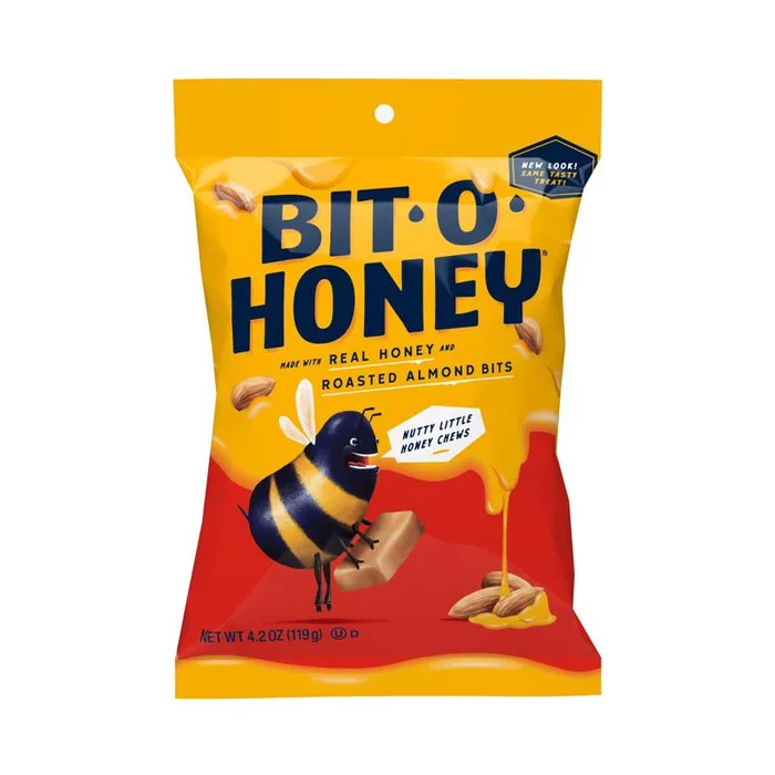Spangler Bit-O-Honey Almond/Honey Candy 4.2 oz (Pack of 12)