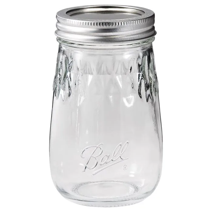 Ball Regular Mouth Tapered Mason Jar 16 oz 4 pk