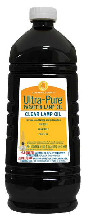 Lamplight Farms Ultra Pure Clean Burn Paraffin Oil Clear 100 oz (Pack of 4)