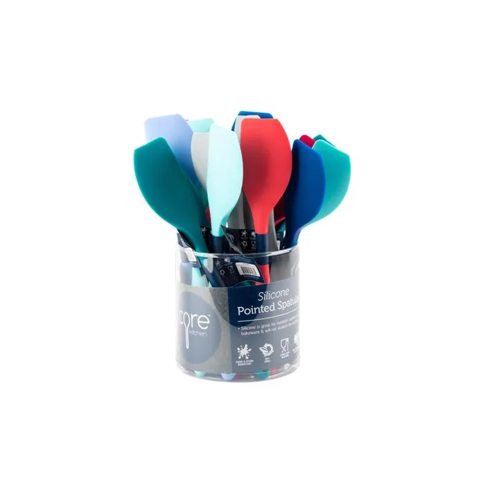 Core Kitchen Assorted Silicone Pointed Spatula (Pack of 18)