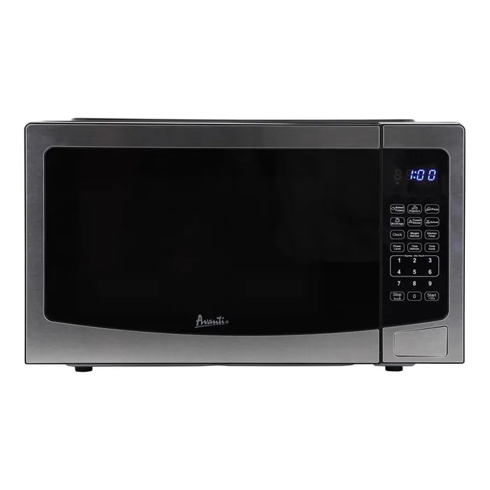 Avanti 1.1 cu ft Black/Silver Microwave 1000 W