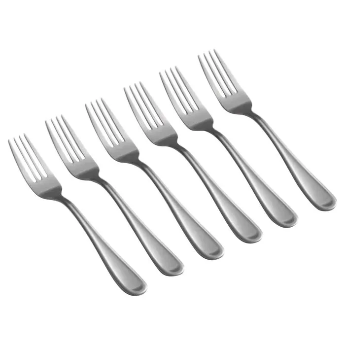 Cambridge Malibu Silver Stainless Steel Salad Fork 6 pc