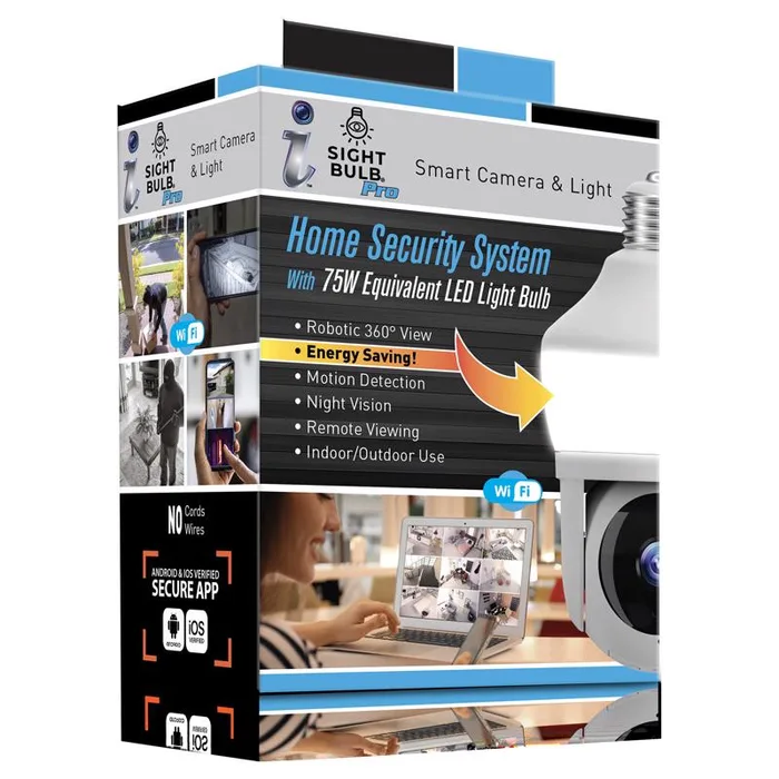 i Sight Bulb Plug-in Indoor and Outdoor Smart-Enabled Security Camera