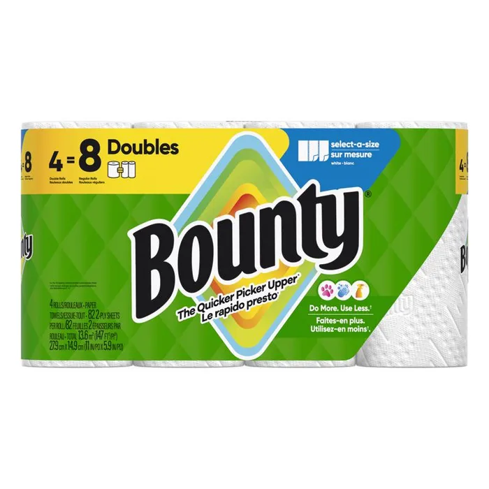 Bounty Paper Towels 82 sheet 2 ply 4 pk (Pack of 6)