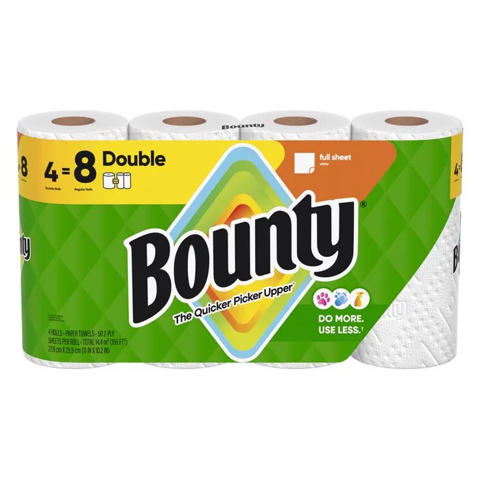 Bounty Paper Towels 50 sheet 2 ply 4 pk (Pack of 6)
