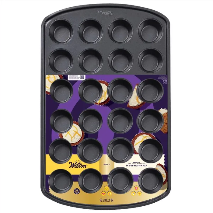 Wilton Gold 10 in. W X 16 in. L Mini Muffin Pan Gray 1 pc