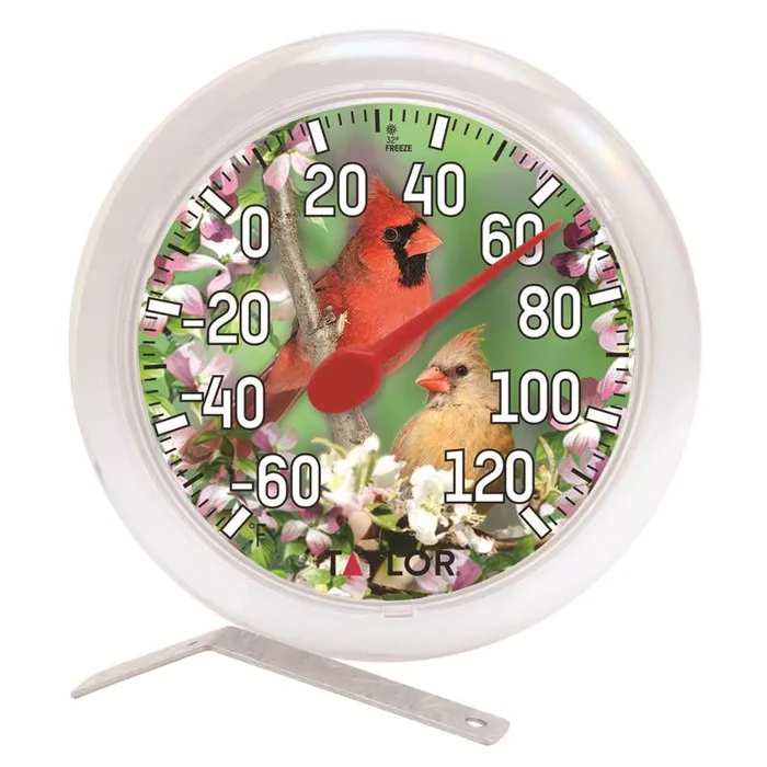 Taylor Bird Design Dial Thermometer Plastic Assorted 6 in.